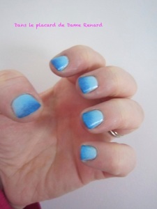 Nail Art: Le dégradé bleu