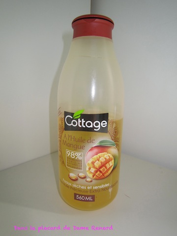 Douche huile Précieuse Extra nourrissante à l'huile de Mangue de Cottage